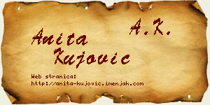 Anita Kujović vizit kartica